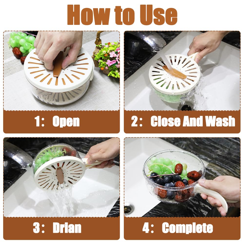 2 In 1 Vegetable Drainer And Strainer (Multi-Functional & Easy To Use)