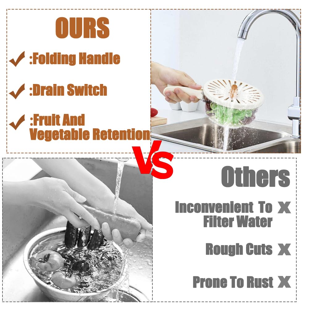 2 In 1 Vegetable Drainer And Strainer (Multi-Functional & Easy To Use)