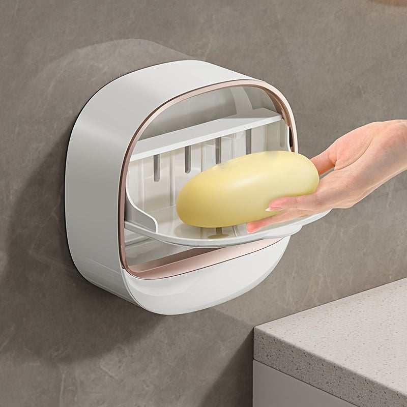 Wall mounted sticking soap dish