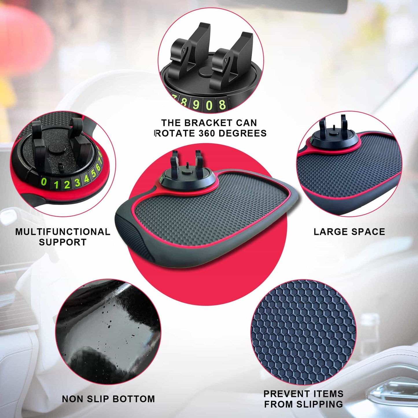 π₯ Multifunction Car Anti-Slip Mat Auto Phone Holder
