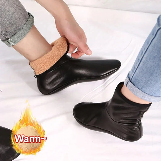 1 Pair Leather Socks