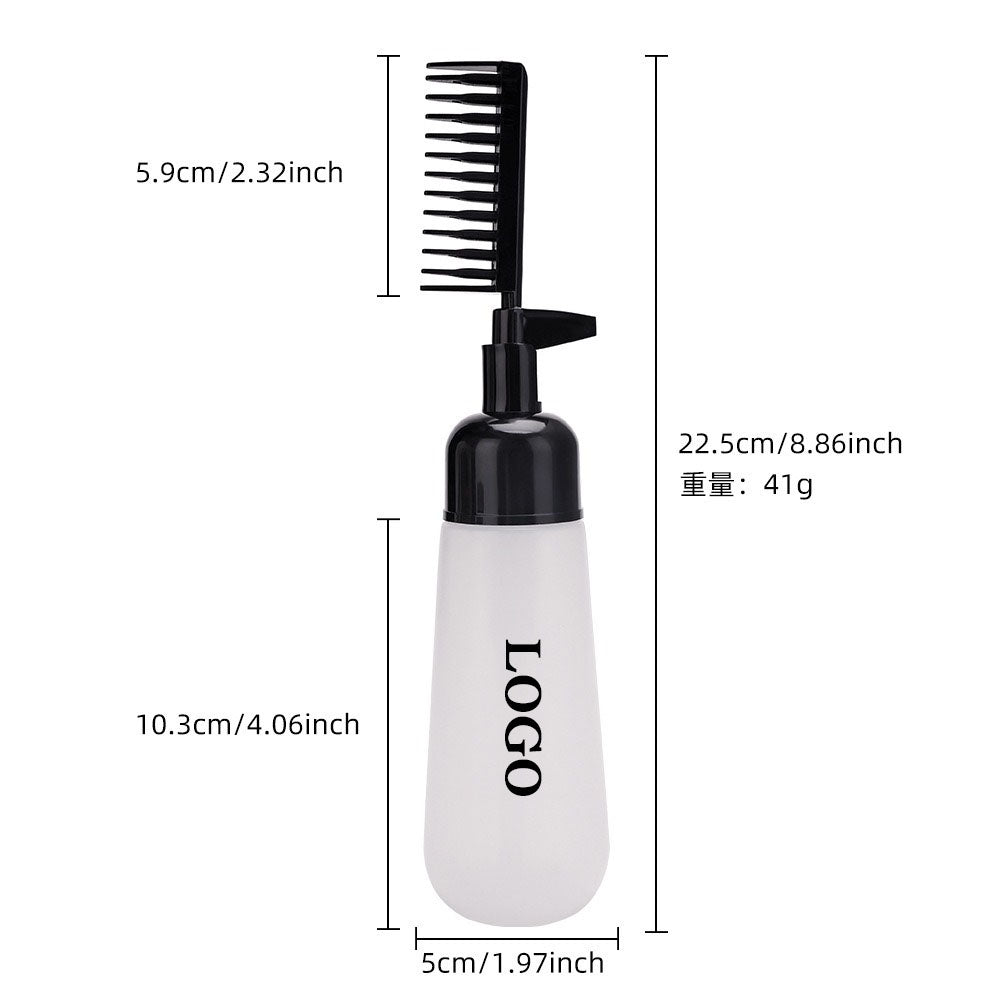 Premium Root Hair Dye Applicator Comb Bottle
