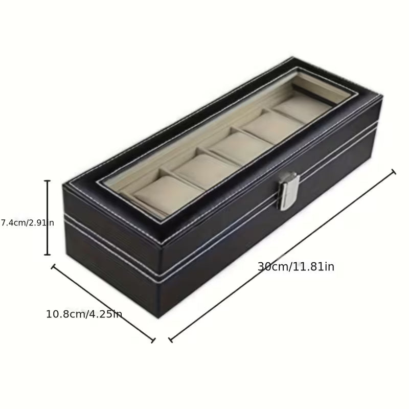 6-Slot Watch Display Box
