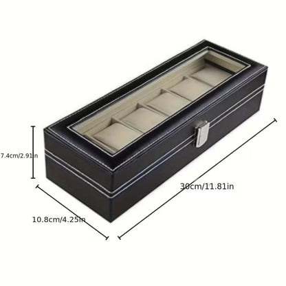 6-Slot Watch Display Box