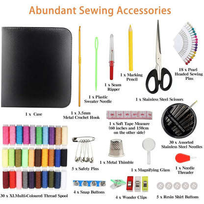 93 PCs Home Travel & Sewing Kit