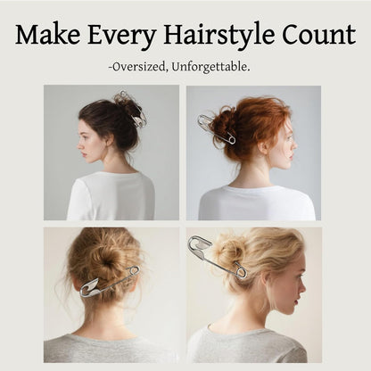 Safety Pin Hair Clip for Styling
