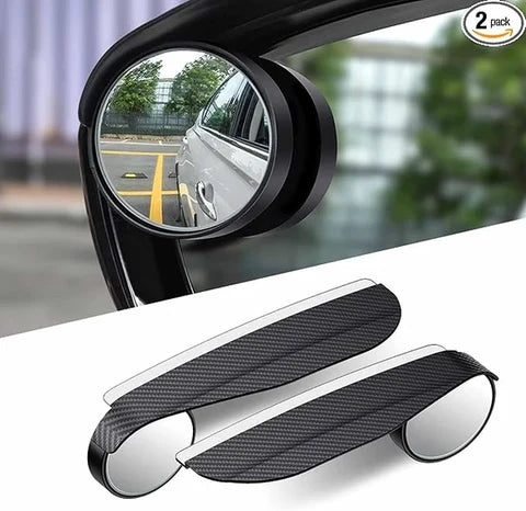 Car Blind Spot Mirror with Rain Eyebrow