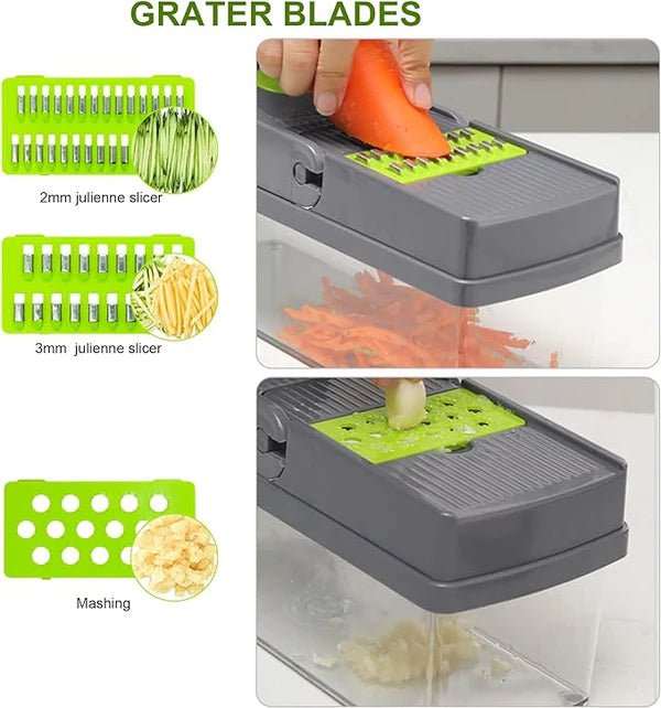 16 in 1 Multifunctional Vegetable Chopper Slicer