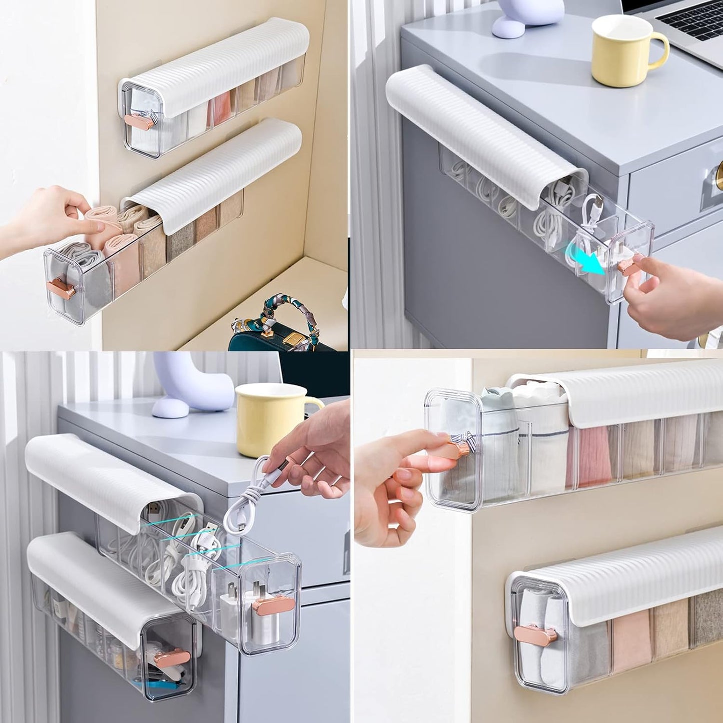 6 Compartment Multiuse Wall Mount Organizer