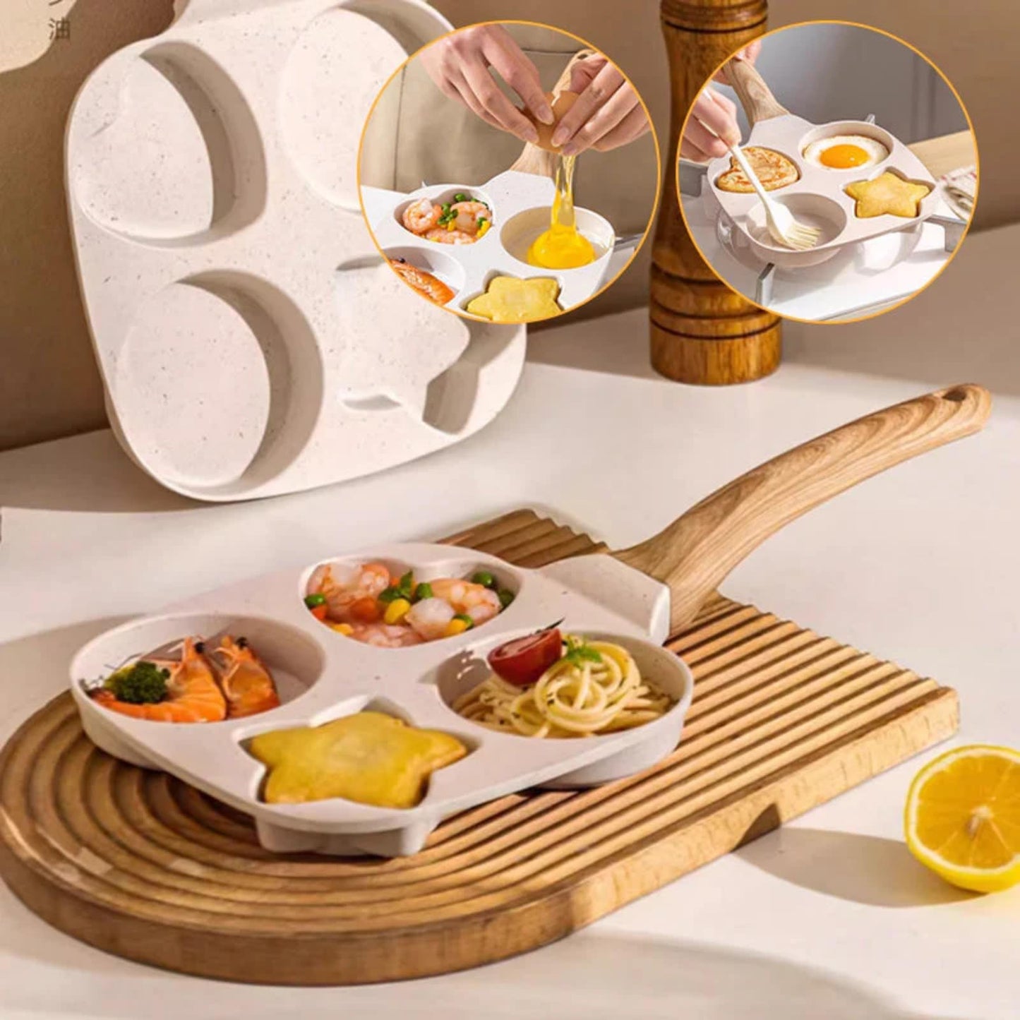 Star And Heart Fry Pan