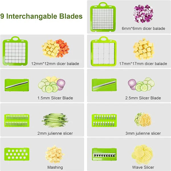 16 in 1 Multifunctional Vegetable Chopper Slicer