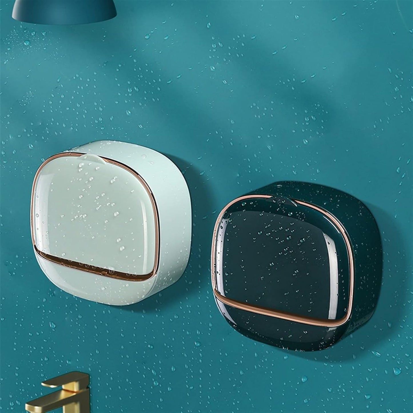 Wall mounted sticking soap dish