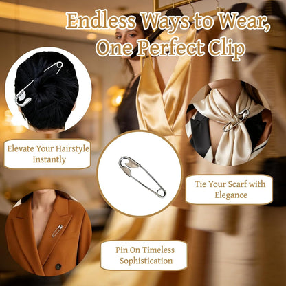 Safety Pin Hair Clip for Styling