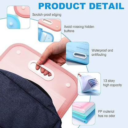 13 Pockets File Organizer