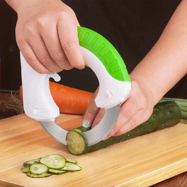 BOLO ROLLING KNIFE Vegetable Cutter Slicer 360