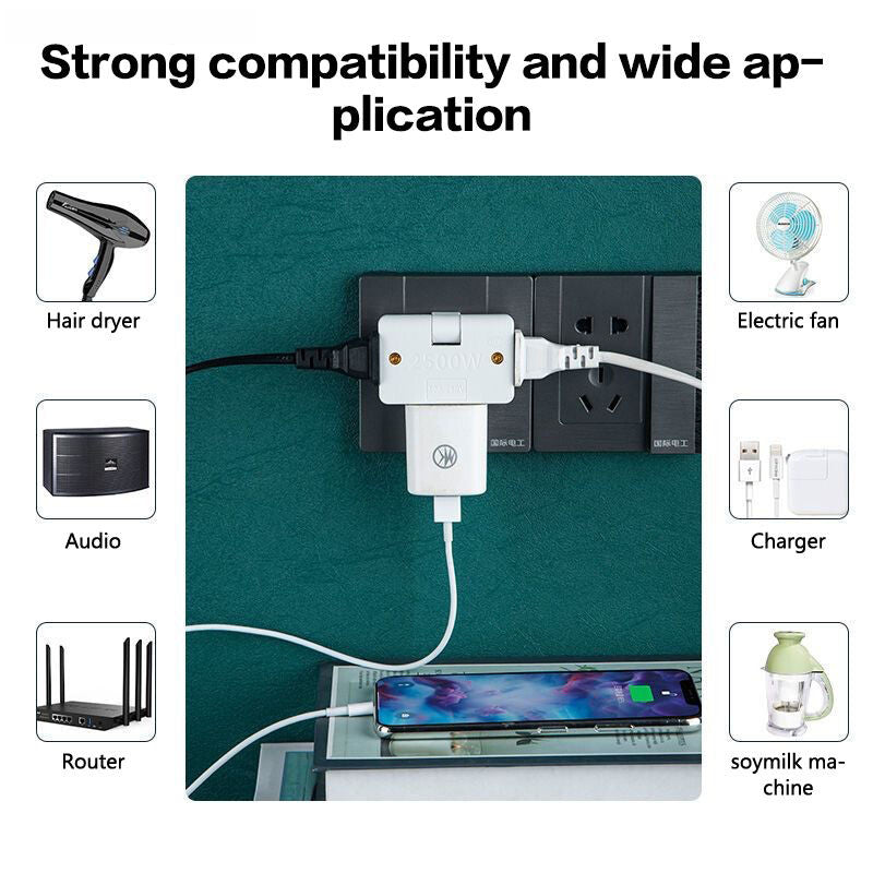 🔌 Compact Multi-Plug Power Adapter