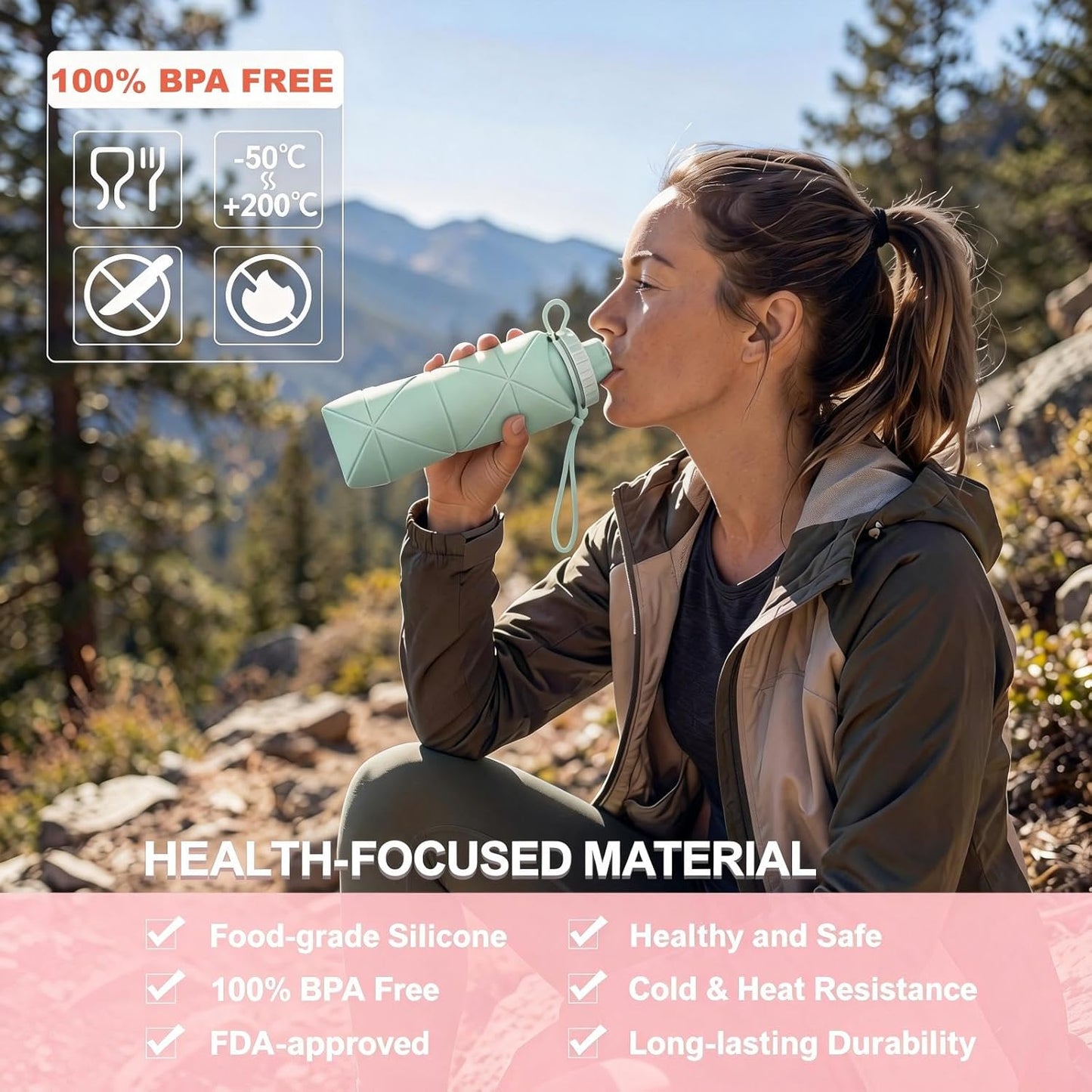 Foldable Silicone Water Bottle