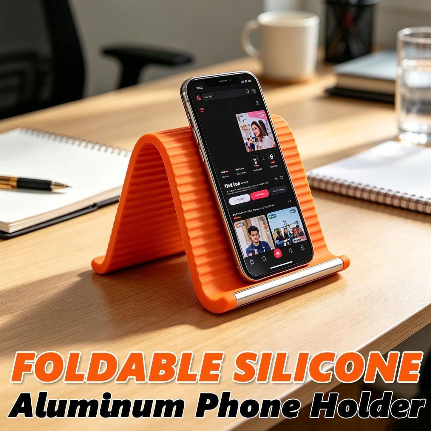 📱 Foldable Silicone Phone & Tablet Stand