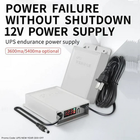 DC-12V Mini UPS 4 Hour Battery Backup, Fireproof, Waterproof, Led Display, Use In Wifi Router And CCTV Cameras And Ups Can Run On Anything With 12 Volt