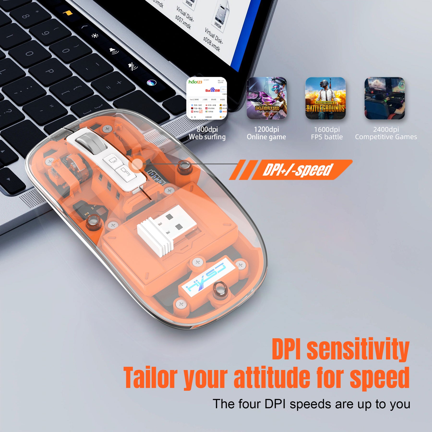 Transparent Bluetooth Connectivity Mouse