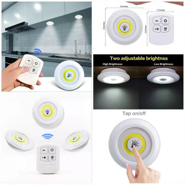 LED lighting with remote control 3 pcs. – Alifdaraz