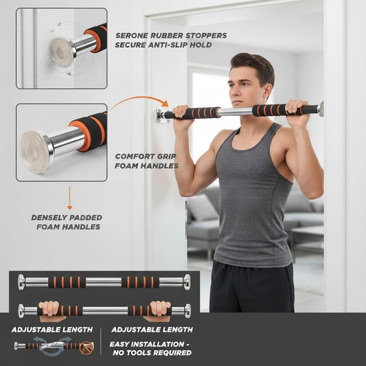 💪 Doorway Pull-Up Training Bar