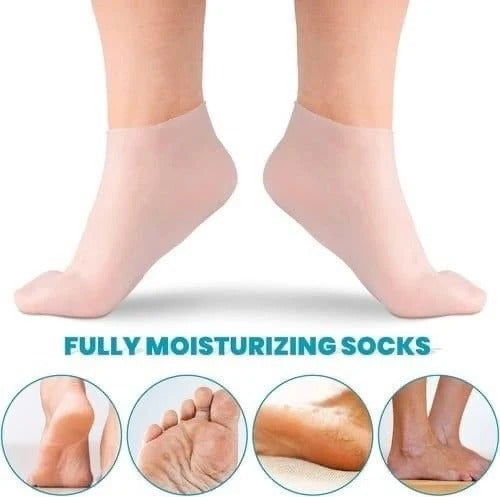 Silicone Moisturising Socks (Pack of 2)