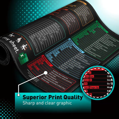 Shortcuts Mouse Pad for Excel Windows