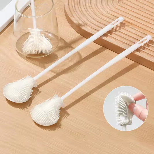 Silicone long Handle bottle cleaning Brush