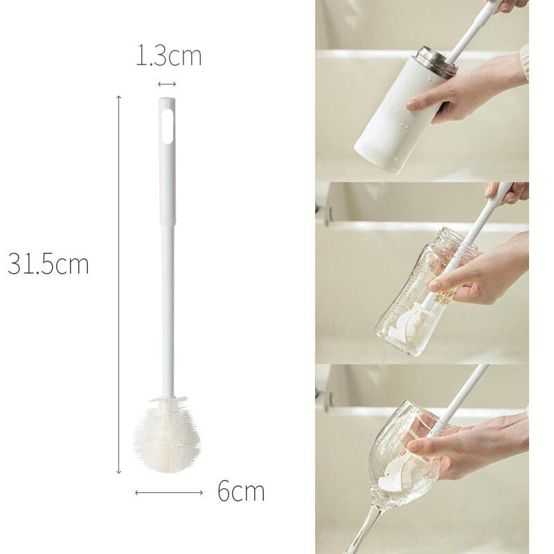 Silicone long Handle bottle cleaning Brush