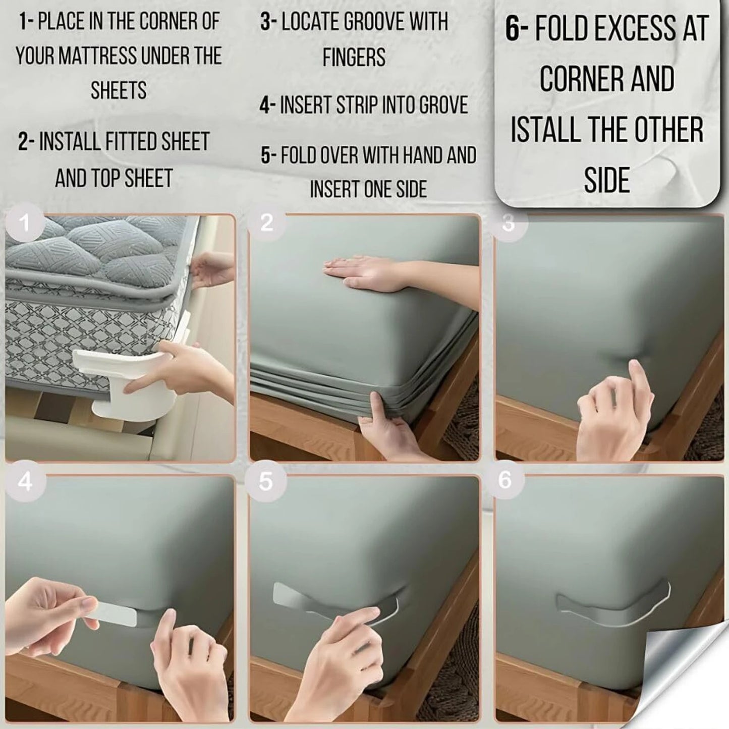 Heavy Duty Bed Sheet Grippers