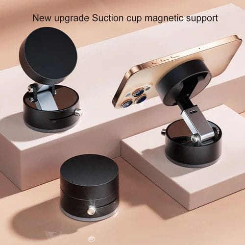 Suction Cup Magnetic Phone Stand for Desk and Car