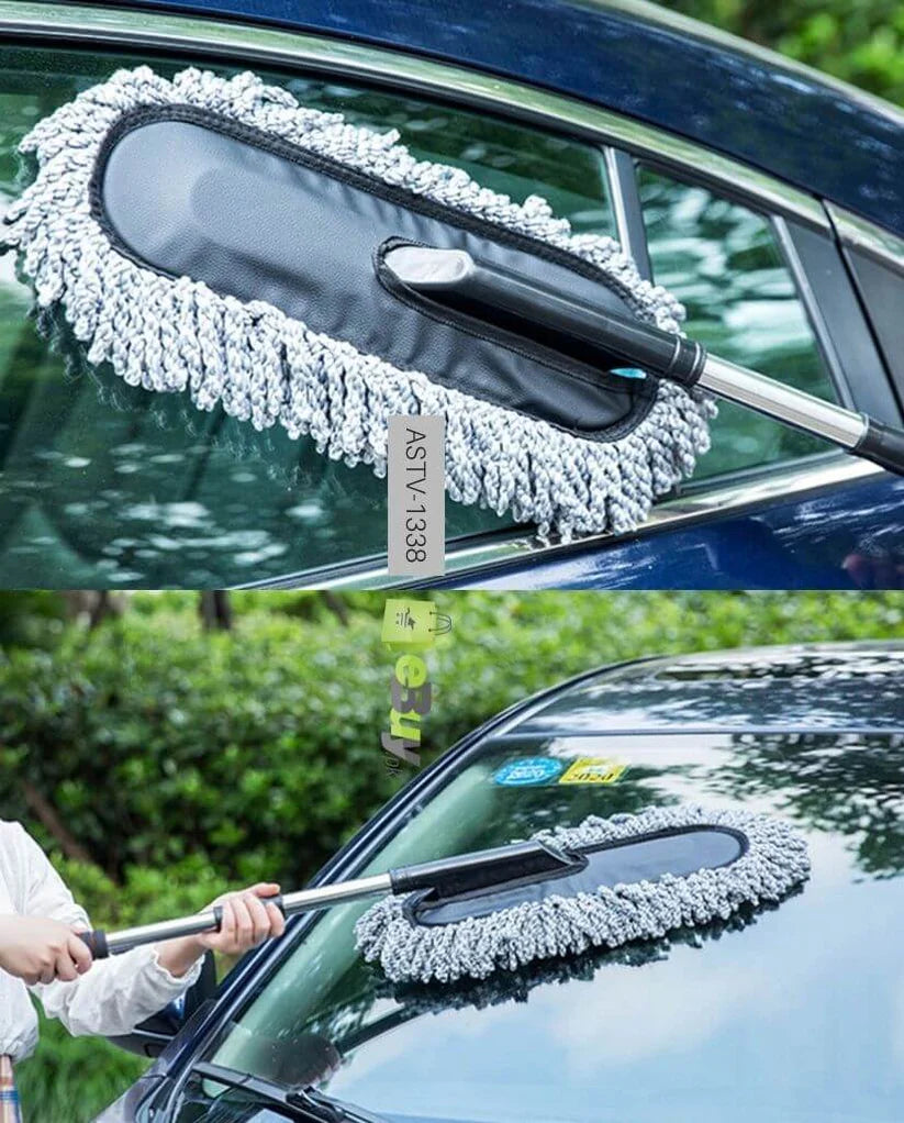 Microfiber Car Cleaning Duster – Extendable, Scratch-Free, Lint-Free