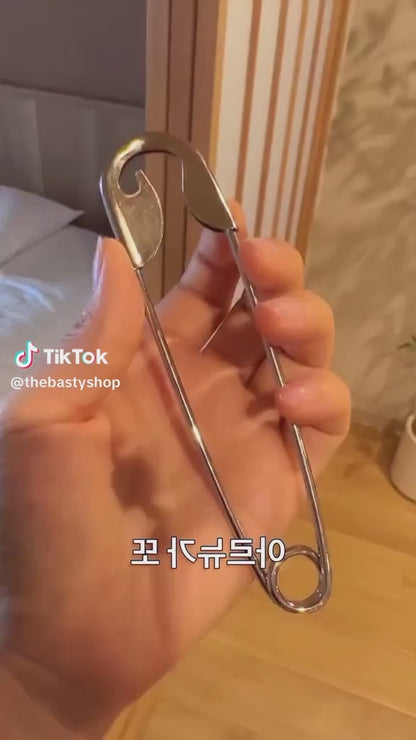 Safety Pin Hair Clip for Styling