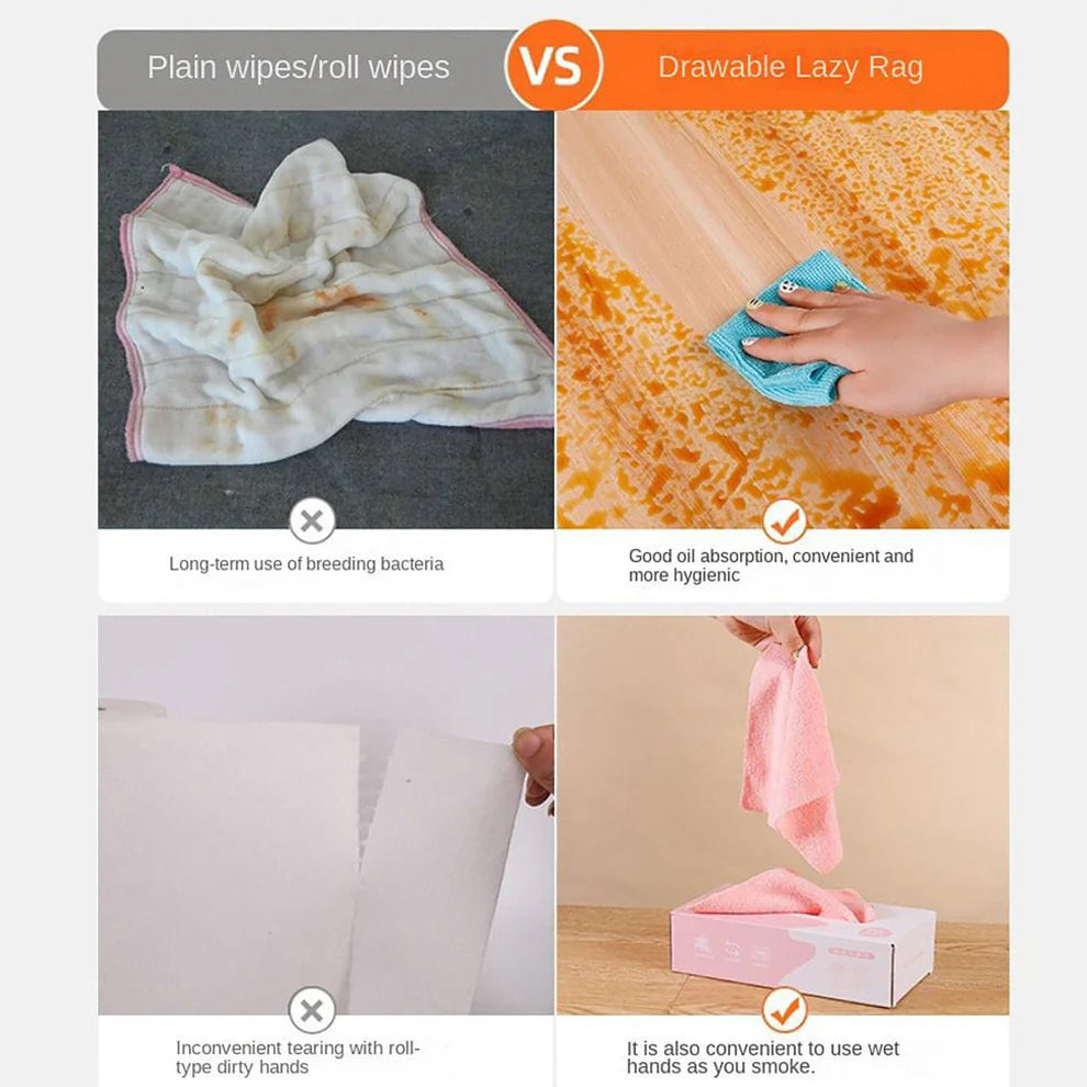 Microfiber cleaning cloth box